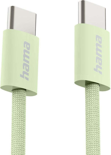 Hama 201726 USB-C-Kabel M auf USB-C M 1 m Grün