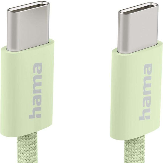 Hama 201726 USB-C-Kabel M auf USB-C M 1 m Grün