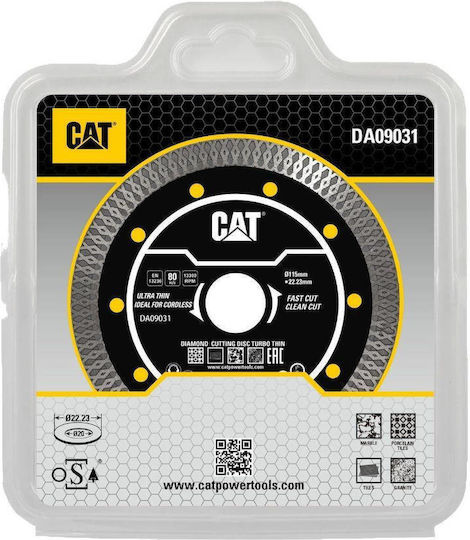 CAT Δίσκος Κοπής Δομικών Υλικών 115mm