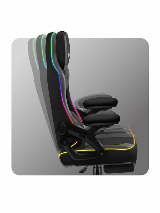 Huzaro Force 4.6 Gaming Chair with RGB Lighting and Footrest Black