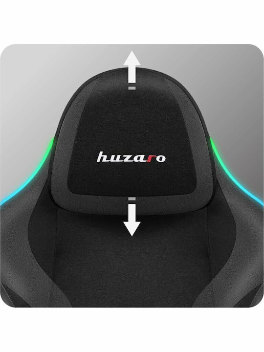 Huzaro Force 4.6 Gaming Chair with RGB Lighting and Footrest Black