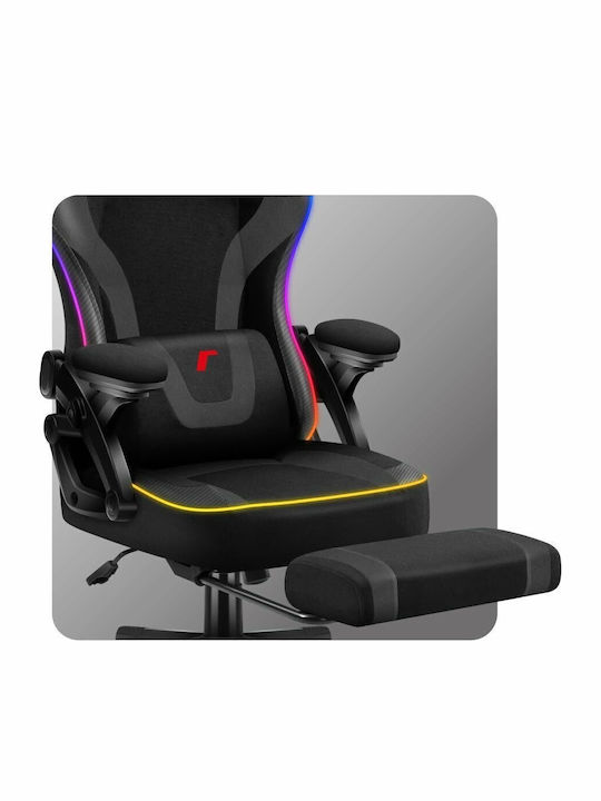 Huzaro Force 4.6 Gaming Chair with RGB Lighting and Footrest Black