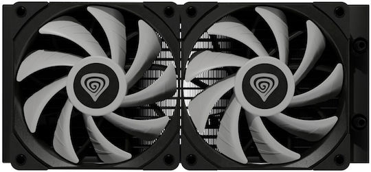 Genesis Hydria 240 ARGB Wasserkühlsysteme AIO CPU mit 2 Lüfterabmessung 120mm