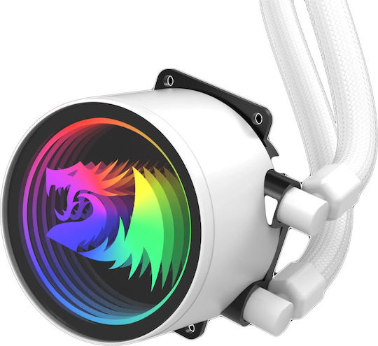 Redragon CCW-3013W Water Cooling System AIO CPU with 3 Fans 120mm and ARGB Lighting White