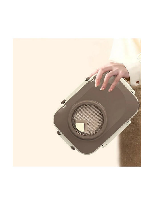 Uncle George Microwave Plastic Lunch Box Beige 1300ml