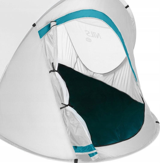 Nils Camping Tent Pop Up Gray 220x120x95cm
