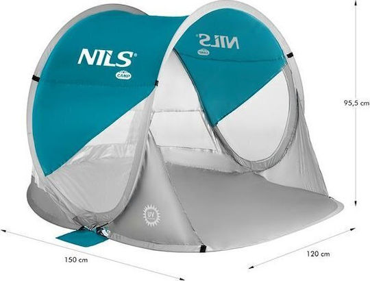 Nils NC3142 Pop Up 2 Persoane Turcoaz