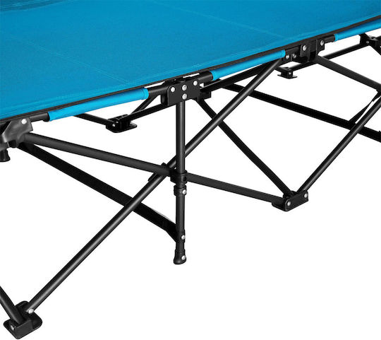 Foldable Guest Bed Without Mattress Single Blue 188x67x38cm