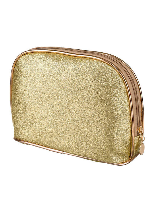 Glittery Gold-colored Cosmetics Organizer Peterson