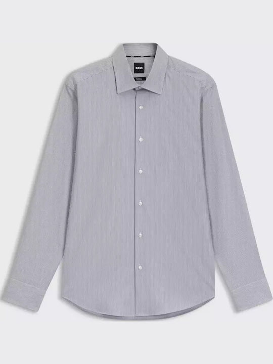 Boss Πουκάμισο Regular Fit Λευκό/μπλε Σκούρο Boss Πουκάμισο Regular Fit Λευκό/μπλε Σκούρο
