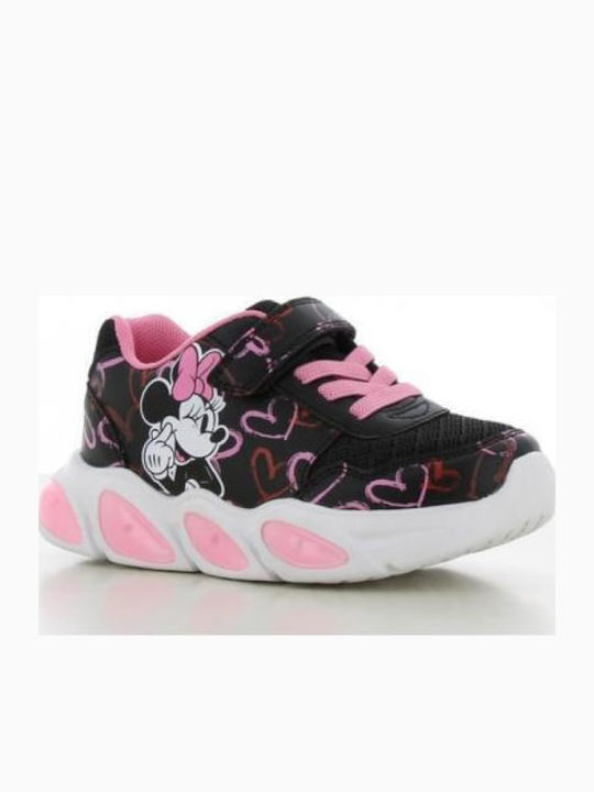 Minnie Mouse Kids Sneakers with Scratch Black