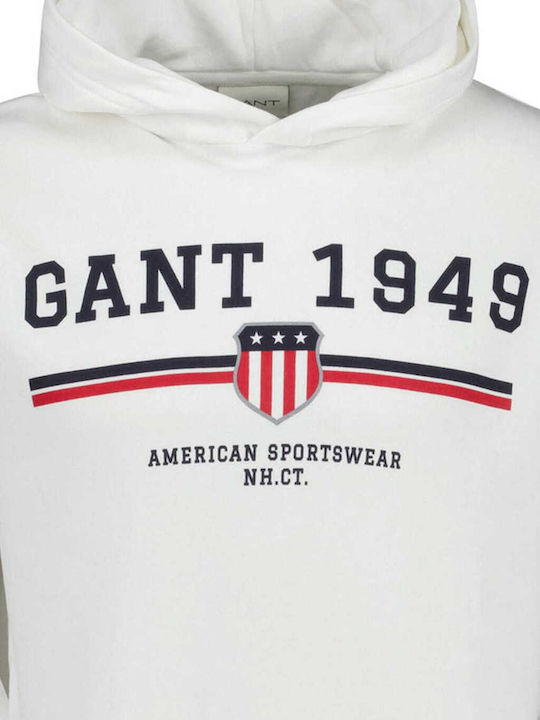 Sweatshirt with Hood White