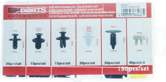 Set Universal De Clipsuri Din Plastic Pentru Mașină 150 Bucăți