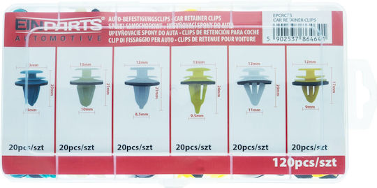 Universal Auto Kunststoffklammern Pins Set 120 Stück