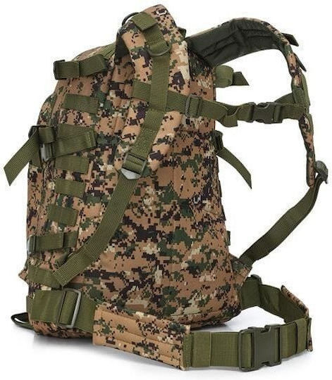 Nils Military Backpack Backpack made of Polyester Khaki 45lt