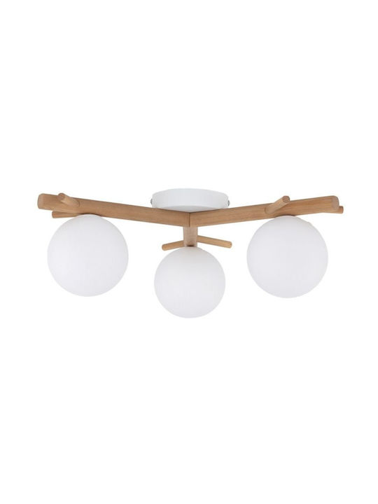 TK Lighting Πλαφονιέρα Οροφής Λευκή με Ντουί G9