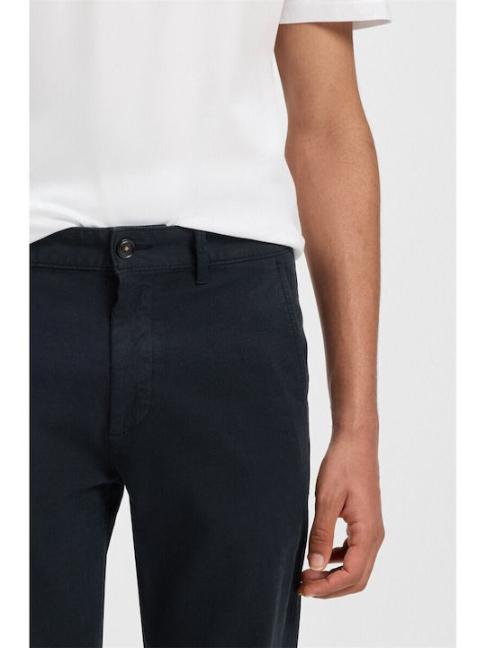 Pantaloni Chino Elastic cu Croială Slim Albastru