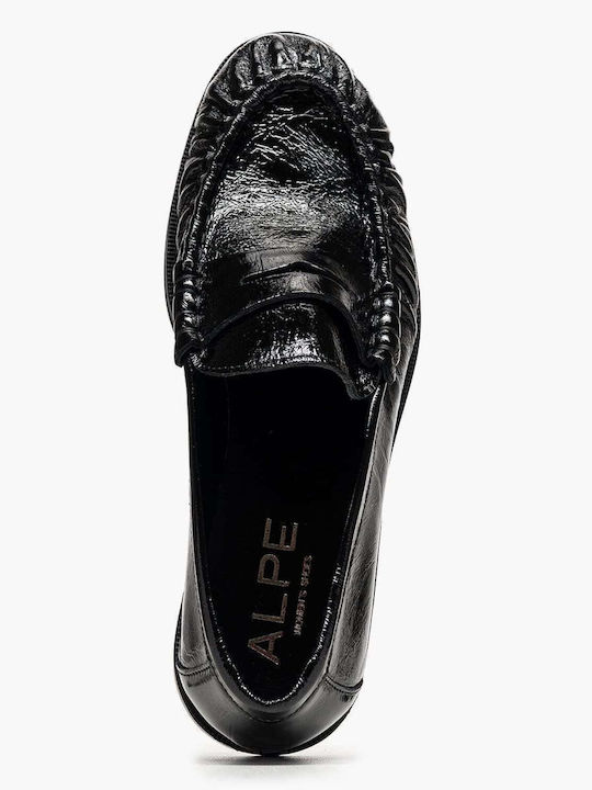 Δερμάτινα Γυναικεία Loafers σε Μαύρο Χρώμα