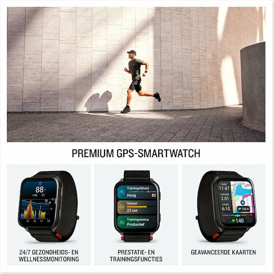 Garmin Venu X1 Titanium 46mm Waterproof Smartwatch with Heart Rate Monitor (Moss with Titanium)