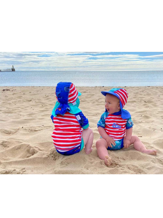 Close Parent Costum de baie pentru copii Rashguard Roșie