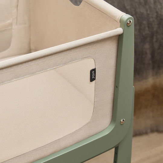 Snuz Wiege Snuzpod5 mit Matratze und Rädern Grün