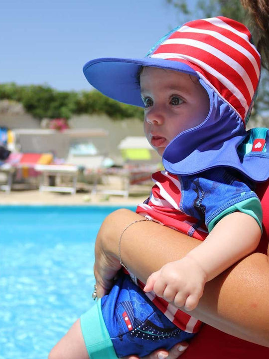 Close Parent Costum de baie pentru copii Rashguard Roșie