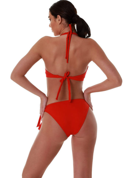 Strapless Bikini Top C Cup με Ενίσχυση Λευκο