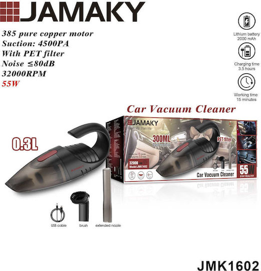 Car Handheld Vacuum Liquids with Power 55W Rechargeable 12V