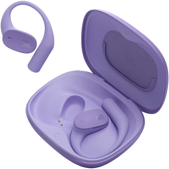 JBL Sense Lite Open Ear Bluetooth Handsfree Earphones with Sweat Resistance and Charging Case Purple