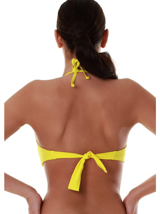 Strapless Bikini Top C Cup με Ενίσχυση Λευκο