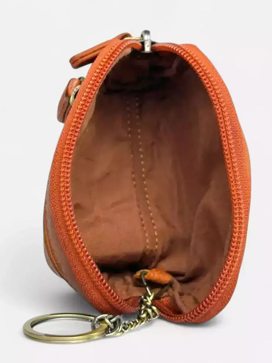 Leder Schlüsselhalter Calfnero 8023w Cognac