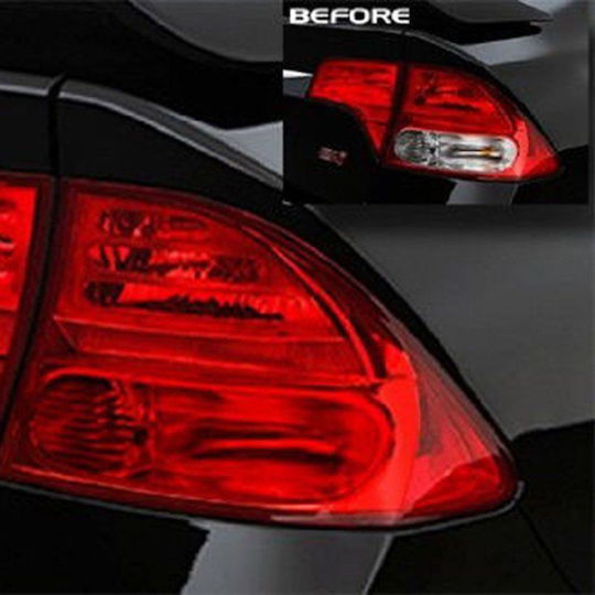 Car Headlight Film Motorcycle 30x60cm Red Ql04
