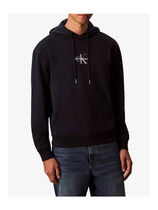 Sweatshirt with Hood Navy Blue