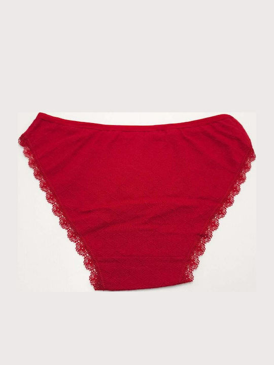 Women's Slip with Lace Burgundy