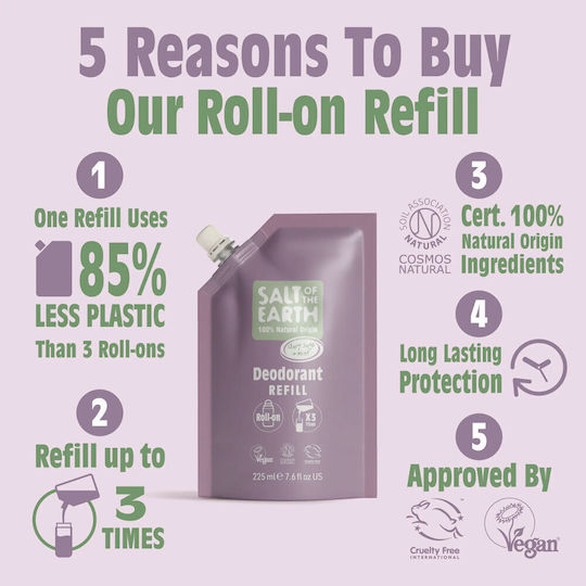 Salt of the Earth Salt Earth Αποσμητικό σε Roll-On 225ml