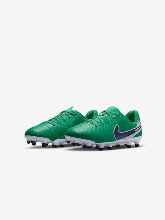 Jr Tiempo Legend 10 Academy FG MG HJ7190 300 Kids Soccer Cleats Molded Outsole Green
