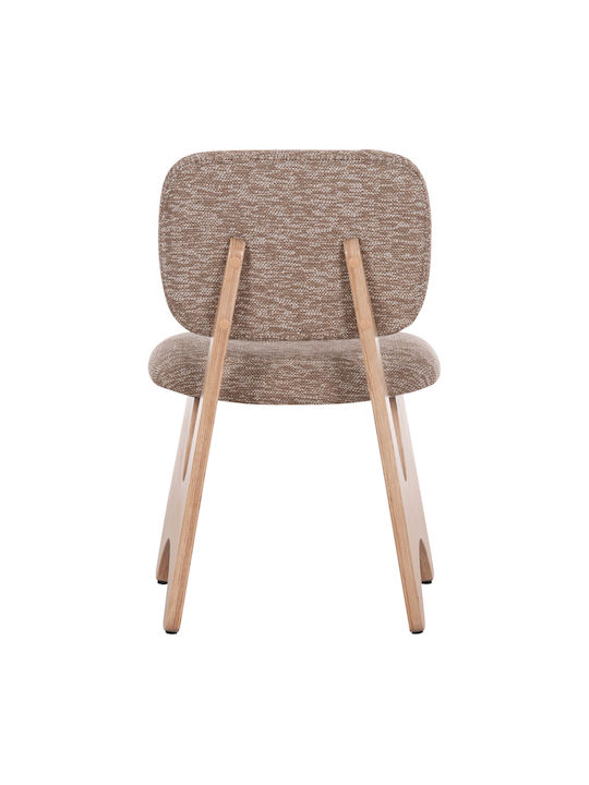 Bellisi Dining Room Fabric Chair Coffee 53x56x78cm 2pcs