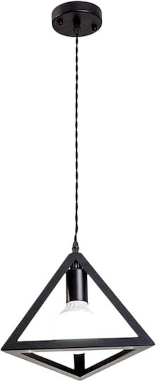 Diamond Pendant Light Black 25x20cm Diamond Pendant Light Black 25x20cm