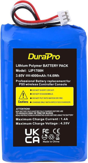 Lip1078 4000 mAh Batterie Kompatibel mit Sony PS5 Playstation 5 Dualsense Controller Durapro