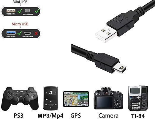 Volt Plus Tech Кабел Pro Miniusb 2.0 Съвместим Garmin Dakota 1m