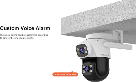 Vstarcam C622DR IP Dual Κάμερα Παρακολούθησης Wi-Fi Full HD 1080p Αδιάβροχη με Αμφίδρομη Επικοινωνία και Φακό 4mm