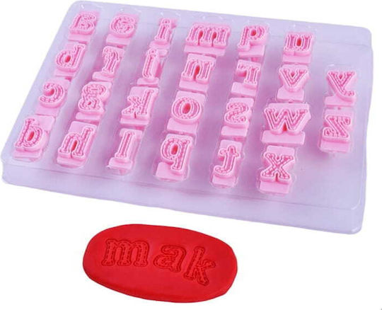 Șablon Imprint Cutter Alfabet Litere Mici Pentru Pastă De Zahăr