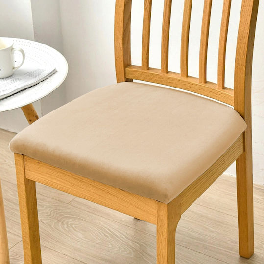 Ubieramy Meble Ελαστικό Κάλυμμα Καρέκλας Μπεζ 40x40cm