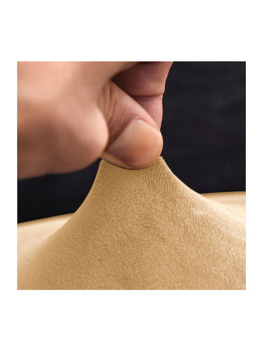 Ubieramy Meble Elastische Abdeckung für Stuhl Beige 40x40cm 1Stück