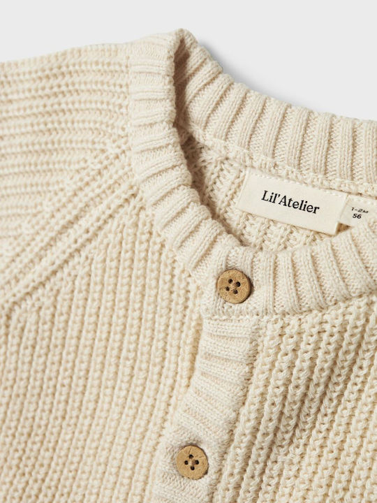 Kids Cardigan Knitted Beige