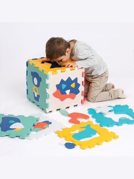 Ludi Puzzle De Podea Interactiv Mat Cu Animăluțe 9 Piese
