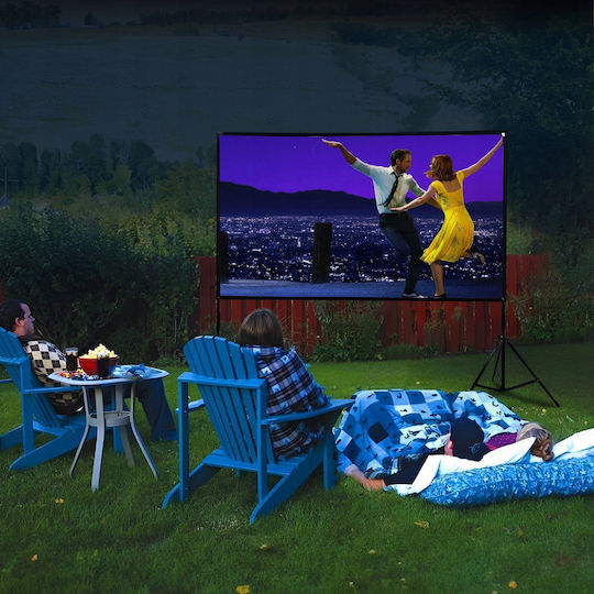 Extralink Οθόνη Προβολής Projector Δαπέδου με Λόγο Εικόνας 16:9 186x105cm / 84"