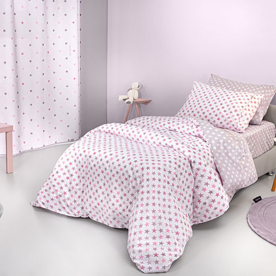 Guy Laroche Cosmos Детски Плик за Завивка Единичен Памучен Pudra 165x225бр