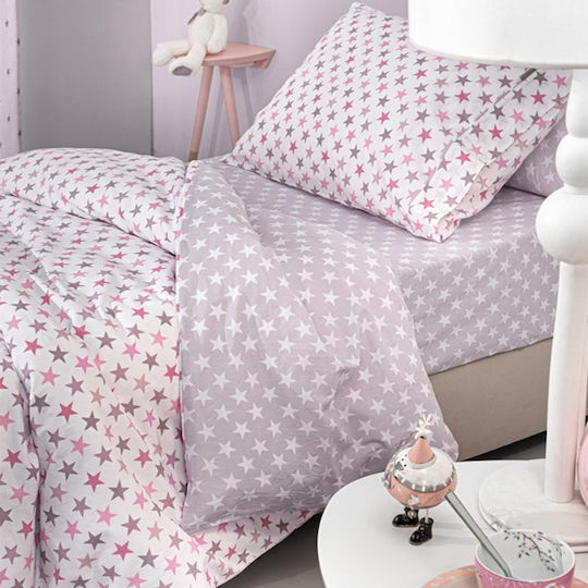 Guy Laroche Cosmos Детски Плик за Завивка Единичен Памучен Pudra 165x225бр