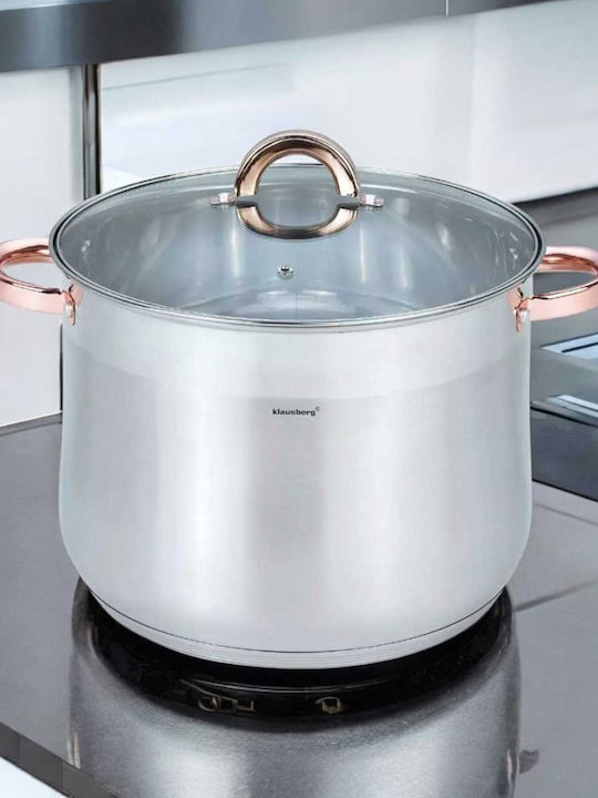 Klausberg Deep Stainless Steel Pot 18.7lt / 32cm